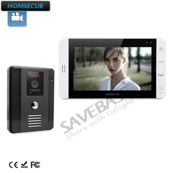 

HOMSECUR New Wired Video Intercom Doorbell Recording And Photo Taking 7"Monitor IR Camera