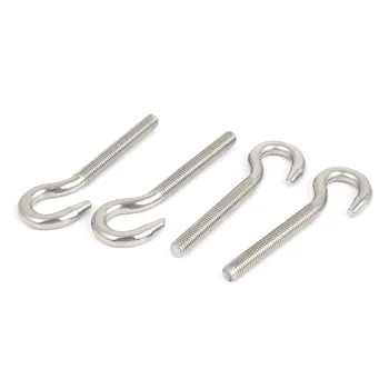 

UXCELL M5x37mm Machinery Shoulder Lifting 304 Stainless Steel Screw Eye Hook Bolt 4Pcs