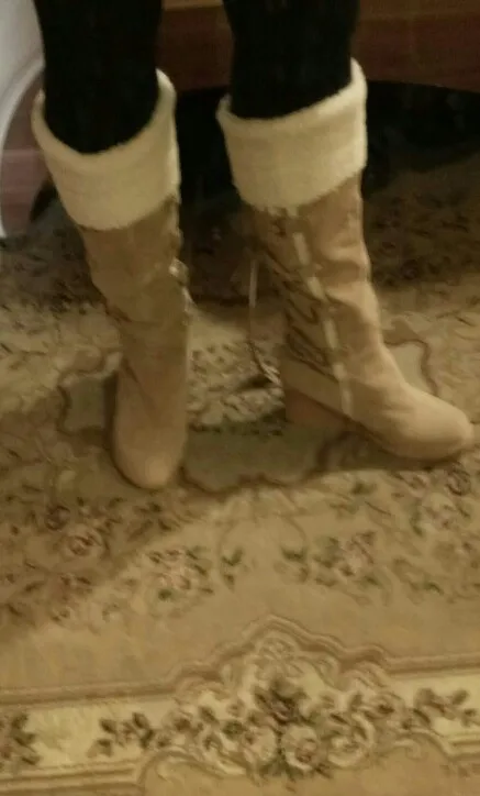Fleeces Knee High Women Snow Boots