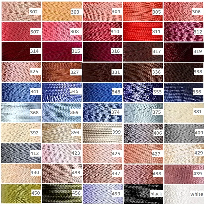 120/2 нитки для вышивки 5000 ярдов бобины DIY ручной инструмент ручные разные цвета