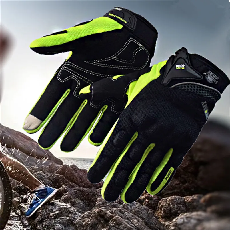 Suomy Breathable Motorcycle Gloves Summer Full Finger Moto Racing Gloves Touch Screen Motorcycle Motocross Men Plus Size XXL