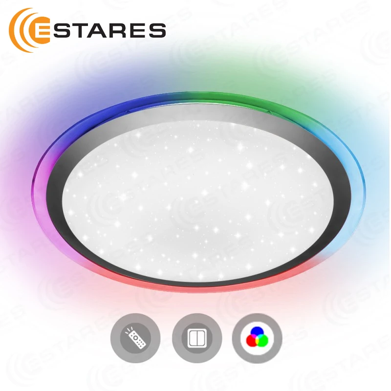  Estares Controlled LED Ceiling Light ARION 60 W RGB R-535-SHINY-220V-IP44 - 33023197750