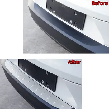 

For Mazda CX-3 2018 Steel Car Exterior Rear Bumper Guard Sill Plate Protector Cover Trunk Door Cover trim