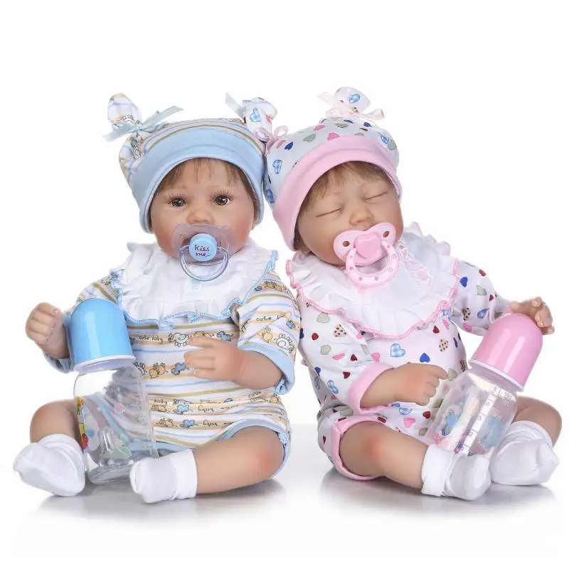 

NPKDOLL 40cm Sleeping Calm Full Silicone Vinyl Reborn Pretty Cute Baby Bebe Girls Dolls Kids Toys Children Birthday Gifts