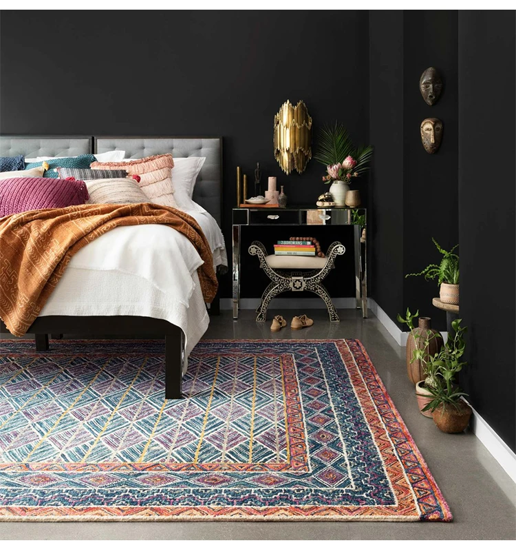 Coulrful коврик с геометрическим орнаментом