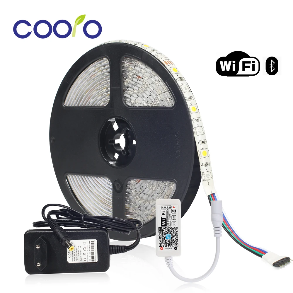 5 м SMD5050 60 светодиодов/м водонепроницаемый RGB RGBW RGBWW Светодиодная лента Гибкая
