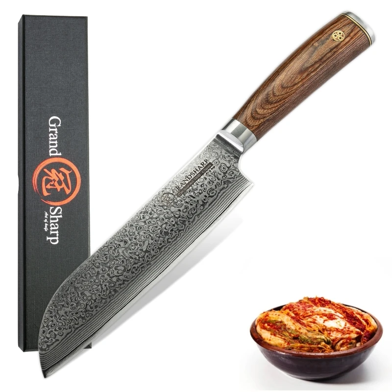 Нож Santoku vg10 из японской дамасской стали инструменты для нарезки суши сашими