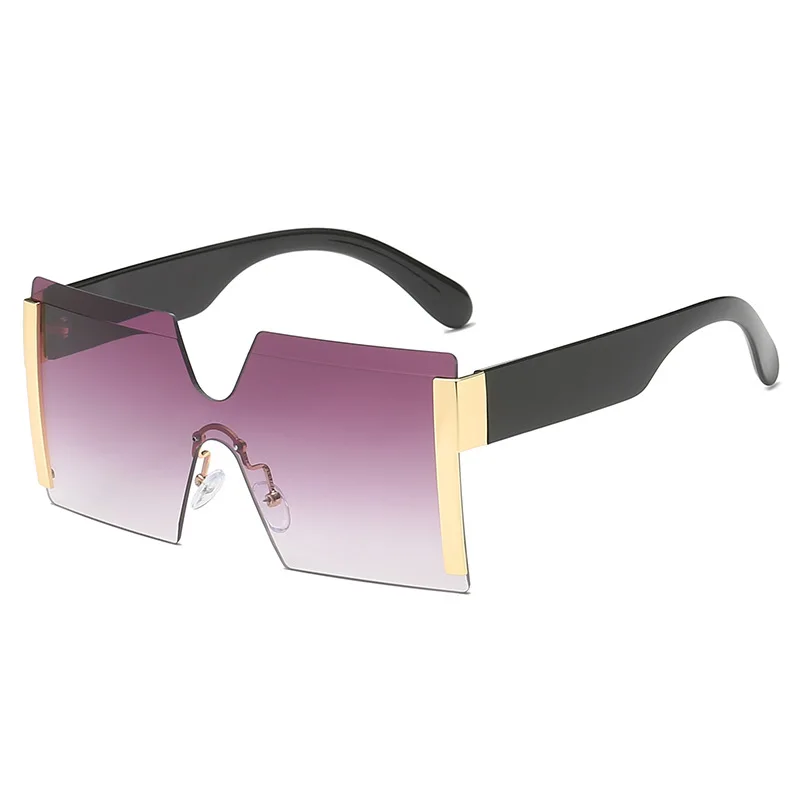 Винтажные квадратные градиентные Большие женские очки большая оправа Ретро Роскошный бренд дизайн oculos UV400