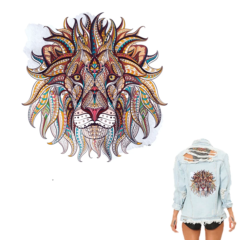 Нашивки для одежды COSBILL Lion Iron моющиеся наклейки украшения футболки A Level 16*16 см
