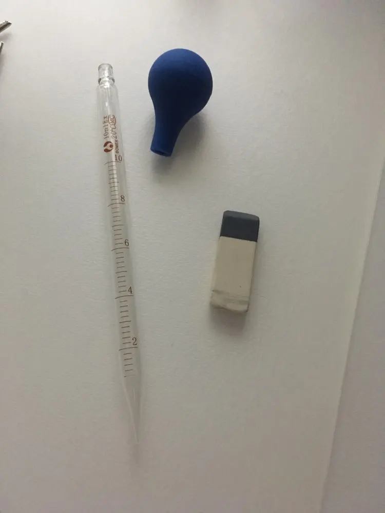 10 мл резиновая головы Стекло стеклянный дозатор лабораторная пипетка ...