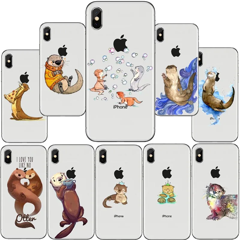 

Otters Holding Hands silicone TPU case For iPhone X 8 7 6 6S Plu silicone TPU case For iPhone X 8 7 6 6S Plus 5S 5C SE