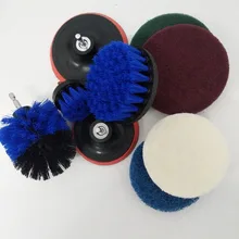 9 шт. щетка для чистки скруббер электрическая насадка в виде щетки мощный жесткий очищающий комплект для чистки ванной комнаты Прямая поставка