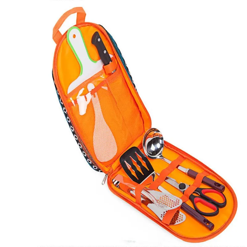 Outdoor Cooking Utensil Set Camping Picnic Barbecue Tableware Portable Camping Cookware Cutlery Set