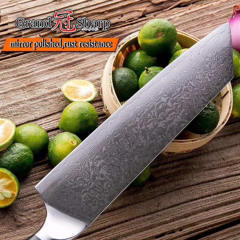 Professional Kitchen Knives Japanese Damascus vg10 Chef Knife 67 Layers Stainless Steel Gyuto Cooking Tools Fish Meat Vegetables