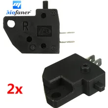 2Pcs Motorcycle Black Front Left Brake Stop Light Switch Press Button Fits For Honda CBR600