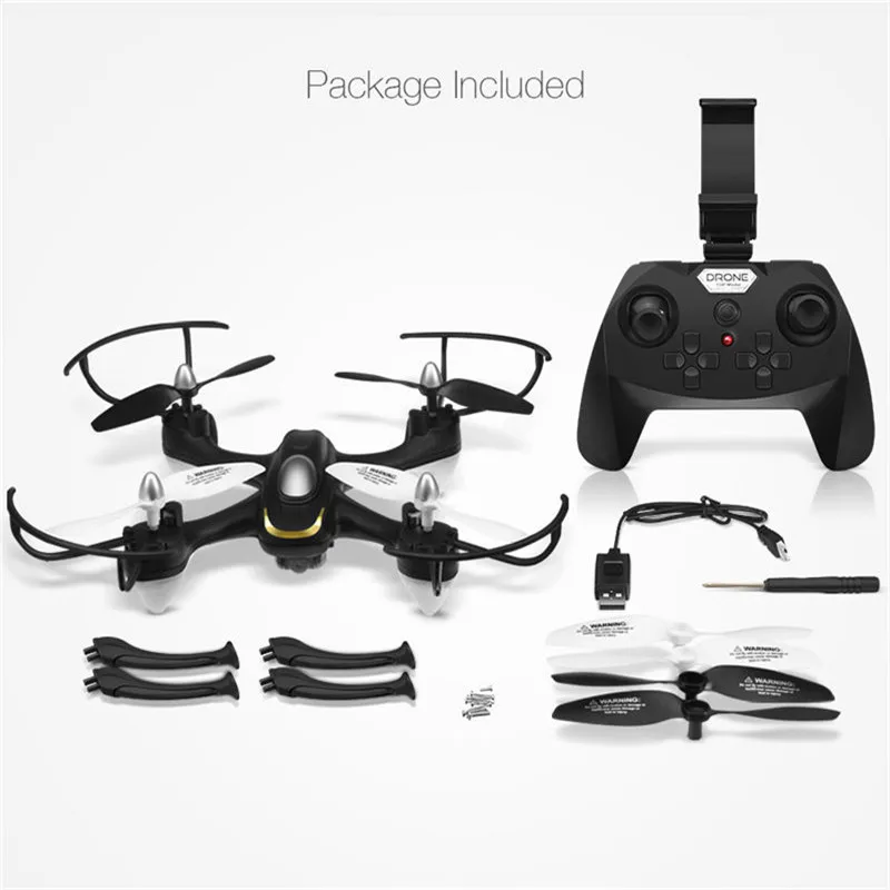 Eachine E33W WiFi FPV с камерой Безголовый светодиодный светильник для RC FPV Дрон Квадрокоптер Вертолет игрушка RTF VS E50 E52 E50S