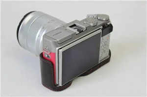 Новинка PU кожа Половина Чехол для Fuji Fujifilm XA3/XA10 цифровой X-A3 X-A10 Камера коричневый/черный/Кофе /розово-красный