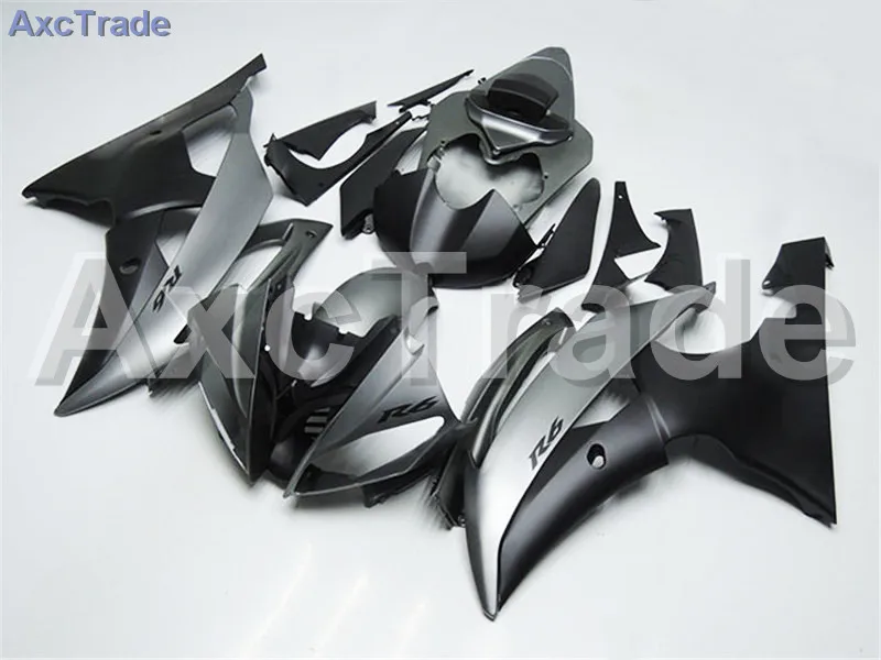 Мотоцикл Обтекатели комплекты для YAMAHA YZF600 и YZF 600 и R6 и YZF-R6 в 2008-2014 08 - 14 АБС впрыска Обтекателя кузова комплект серебро черный Мотоцикл Обтекатели комплекты для YAMAHA YZF600 и YZF 600 и R6 и YZF-R6 в 2008-2014 08 - 14 АБС впрыска Обтекателя кузова комплект серебро черный