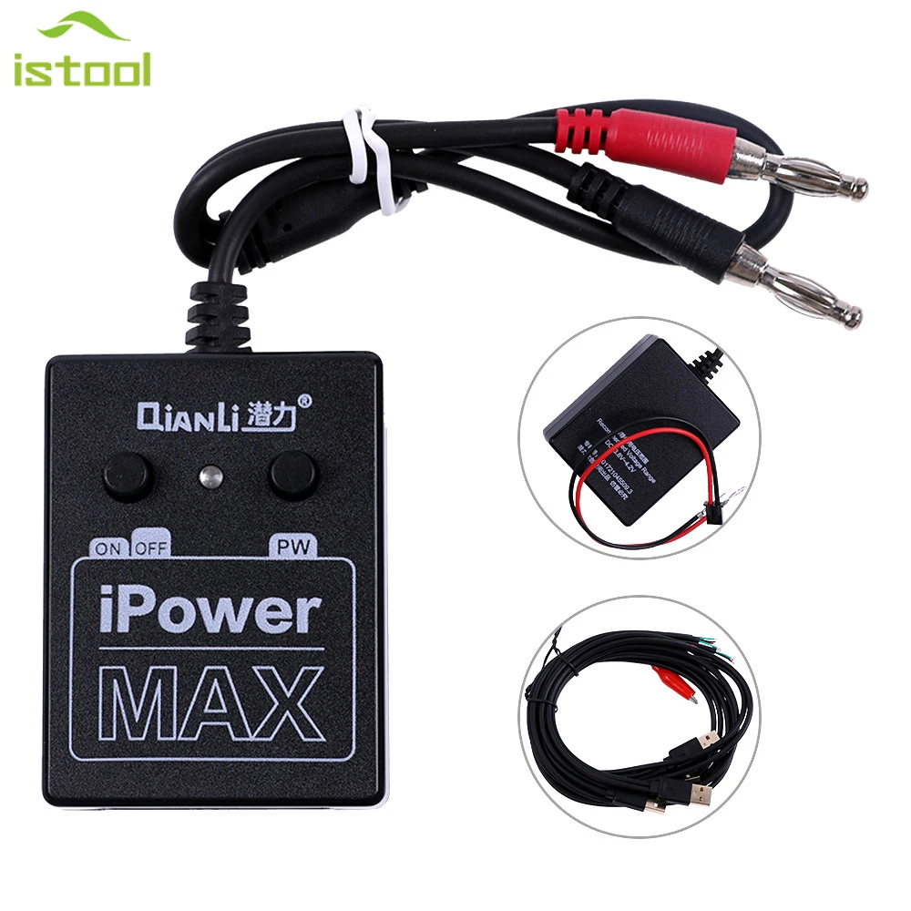 

QIANLI" Tools iPower Max Phone Repair Power Current Test Cable With ON/OFF Power Switch for iPhone 6/6/6S/7/8 Plus X XS XS MAX