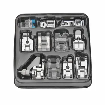 

11Pcs Sewing Machine Presser Foot Feet For Brother Singer Janome Stainless Steel Home Sewing Accessories