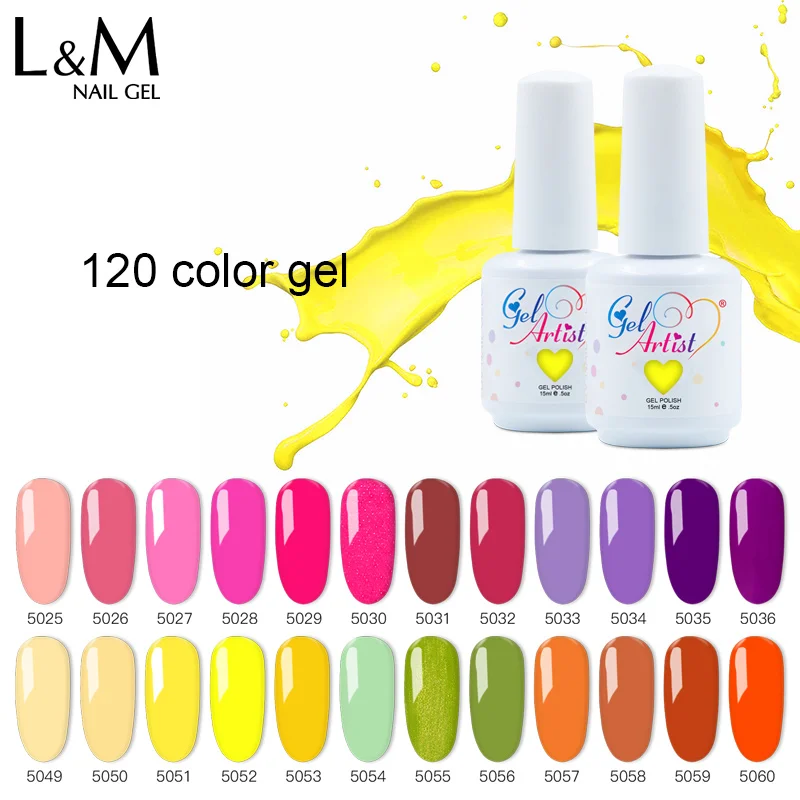 1 шт. Gelatu серии colorfuls Новое поступление gelartist брендовый Гель-лак для нейл-арта DIY 120