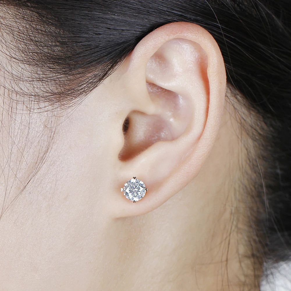 rose gold moissanite stud earrings (6)