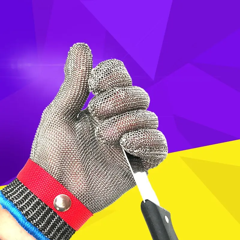 

Stainless Steel Cut Resistance Glove Level 5 Work Gloves Protective Gloves Mesh Butcher Glove Safety Cut Proof Stab Resistant