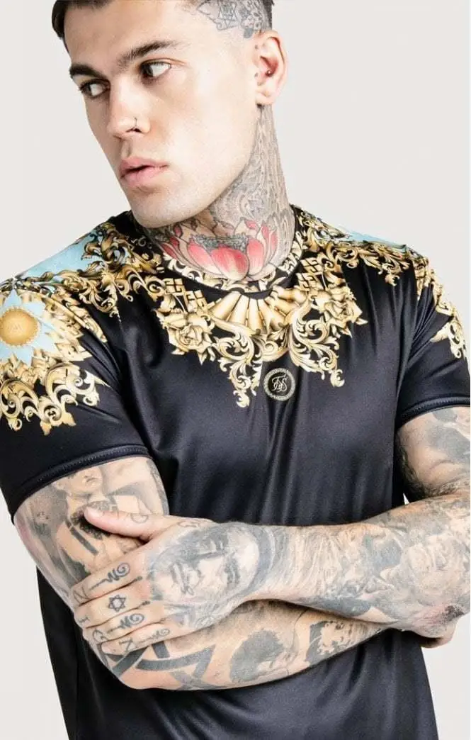 

SikSilk x Dani Alves Lord Curved Hem Tee - Black