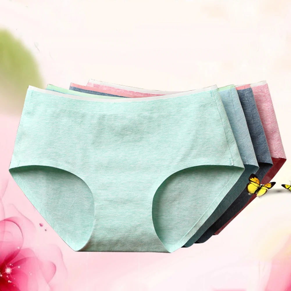Fashion Women Briefs Soft Seamless Cotton Comfortable Healthy Underwear