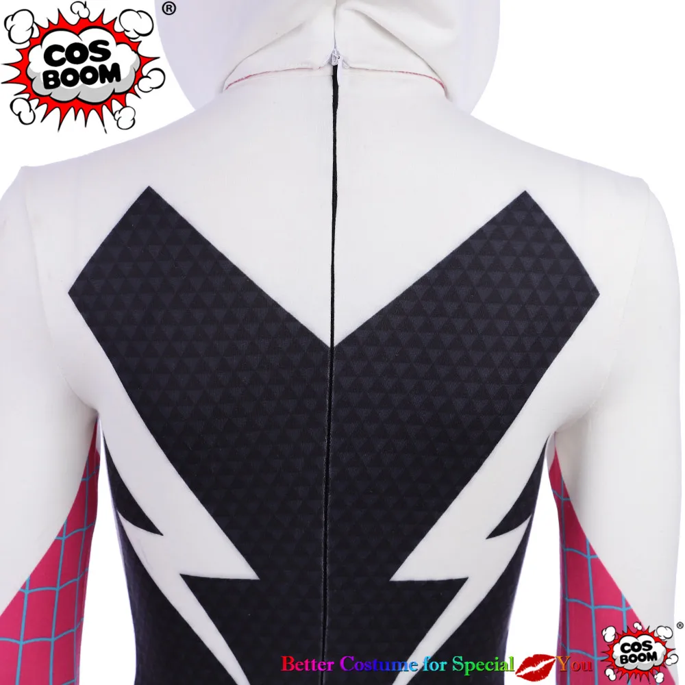 spider-man into the spider-verse spider-woman gwen stacy jumpsuit cosplay costume1