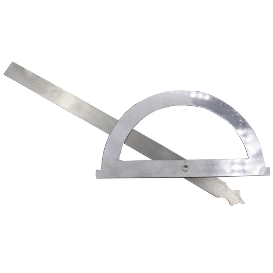 Metal Angle Protractor Hollow Ruler 0-180 Round Measuring Degree HY11 Angle Multi Head Tool Ruler Angle Ruler HY11 Multi Ruler Angle Angle Head Degree 0-180 Hollow Metal Round Tool Measuring Angle Protractor