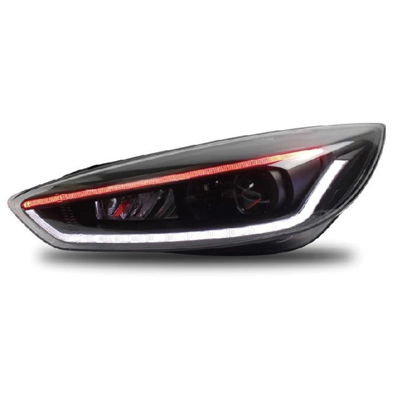 

Headlights Automobiles Cob Parts Styling Side Turn Signal Luces Para Auto Daytime Running Assembly Car Led Lights For Ford Focus