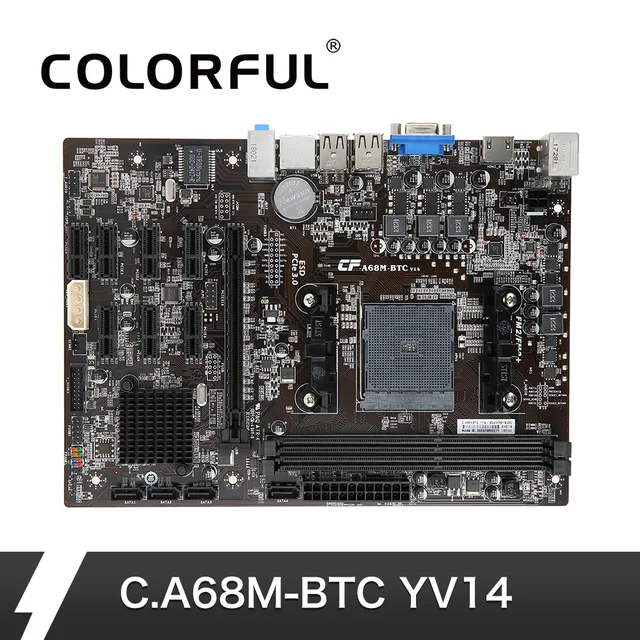 Buy Colorful C.A68M BTC YV14 Motherboard