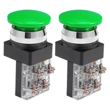 UXCELL 2Pcs 30mm Switches Mounting Hole Momentary Push Button Switch Green DPST Mushroom Head Switch Accessories Supplies UXCELL 2Pcs 30mm Switches Mounting Hole Momentary Push Button Switch Green DPST Mushroom Head Switch Accessories Supplies