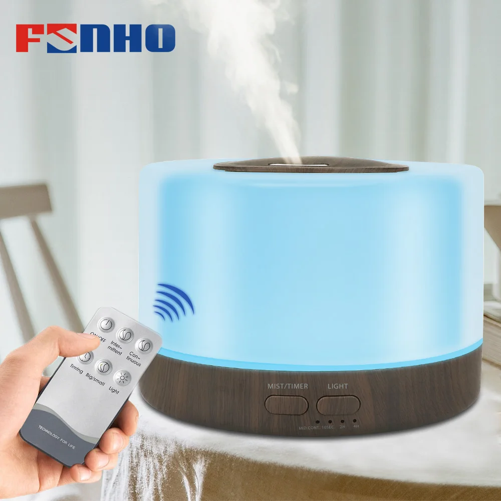 FUNHO 500 мл Дистанционное Управление Ультразвуковой Эфирные масла диффузор