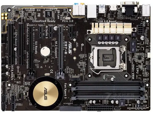 Socket LGA 1150 для ASUS Z97-E оригинал используется настольных ПК Intel Z97 материнская плата
