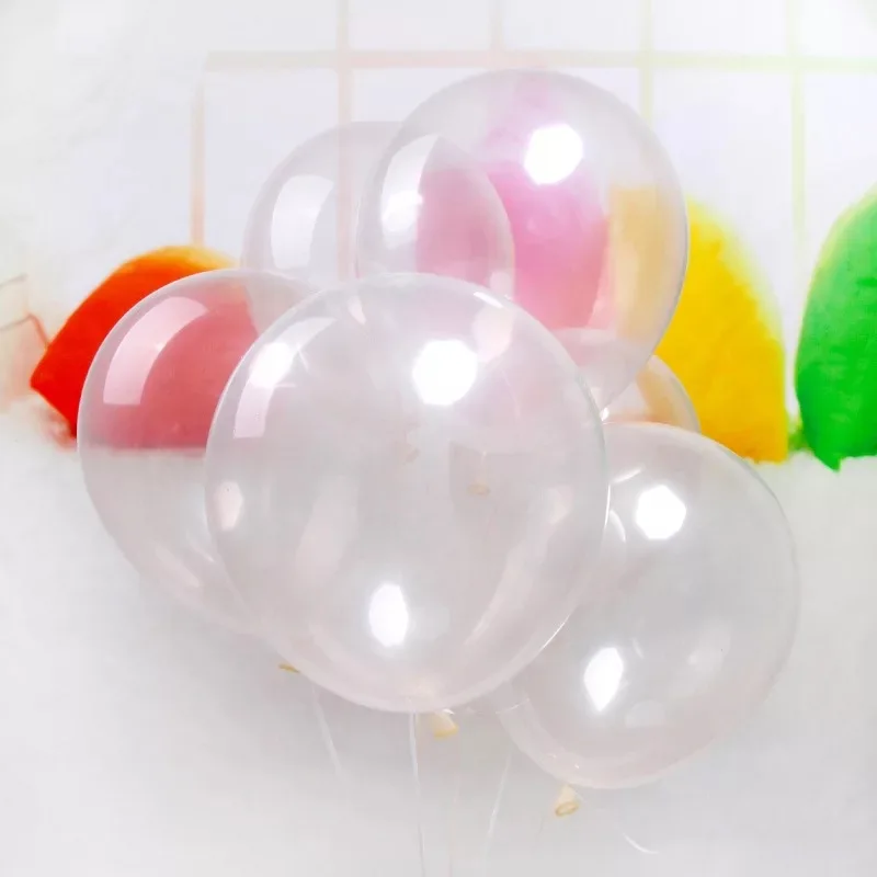 

Hot 10pcs/lot 2.2g 12inch clear balloons ,transparent balloon, wedding/party/brithday decoration