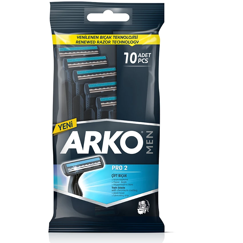 

Arko Men Blade Razor T2 Pro 10 Razors, razor, shaving blades, straight razor, safety razor,