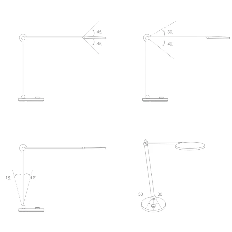 Профессиональный светодиодный настольный светильник Xiaomi Mijia с защитой глаз, профессиональная настольная стереофоническая подсветка для дома, офиса, учебы