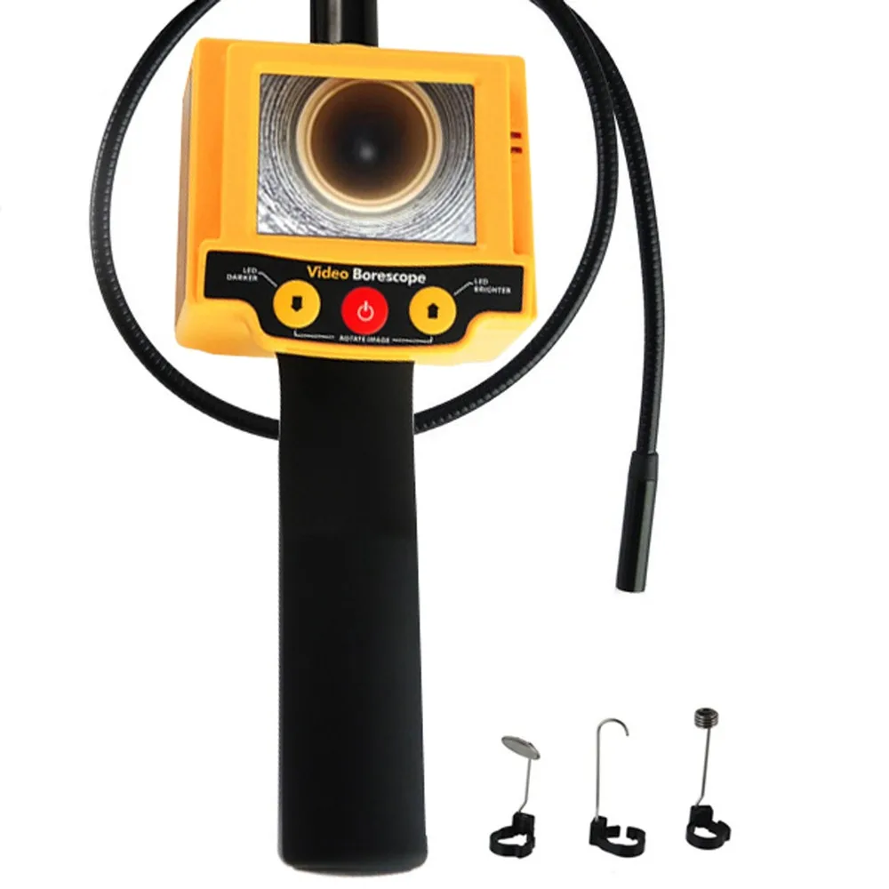 2.4 inch TFT LCD Video Borescope Car Pipe Inspection 10mm Camera 180 degree Rotation Snakescope
