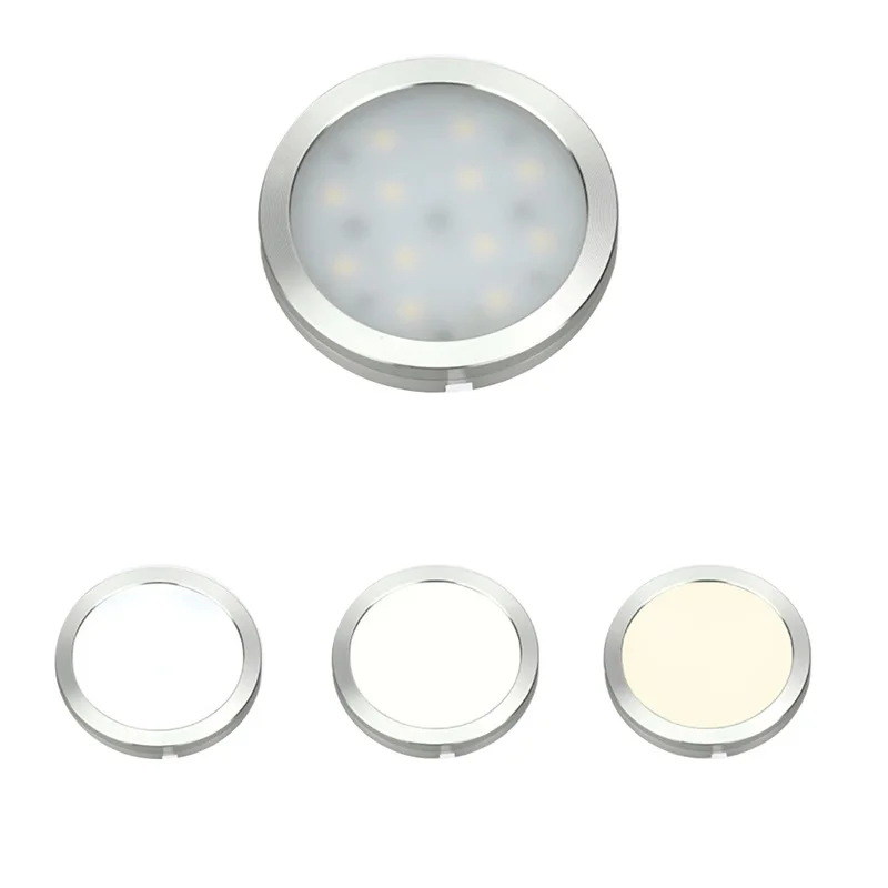 

4/6PCs/set 12V Under Cabinet Light Wireless Downlight Spotlights Kitchen Cabinets Cupboard Light Stair Lights LED Lighting