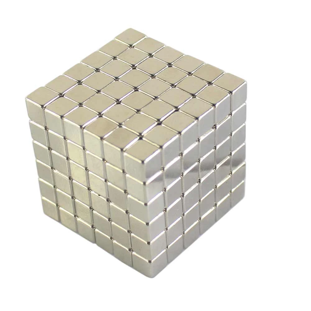 

216Pcs NdFeB Mini 5mm Square Magnetic Block 3D Educational Toy for Intelligence Development Kids Early Education Toys