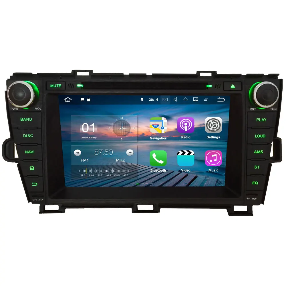 

Android 7.1.2 2GB RAM Octa Core(16GB ROM 32GB ROM for choice) Car DVD Player Radio For Toyota Prius Left Hand DRIVING 2009-2015