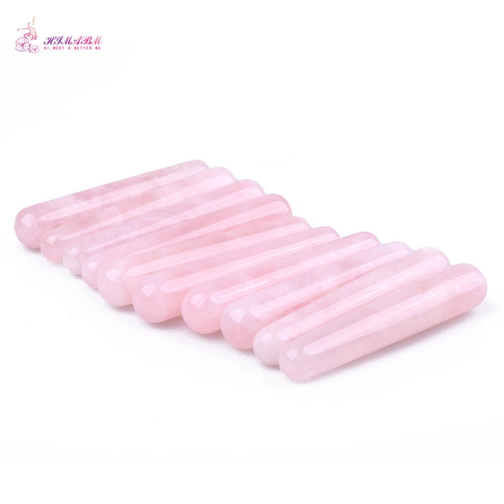 HIMABM 10 pieces Rose Quartz Wand Reflexology Massage Crystal Energy Healing Postpartum Recovery Wholesale HIMABM 10 pieces Rose Quartz Wand Reflexology Massage Crystal Energy Healing Postpartum Recovery Wholesale