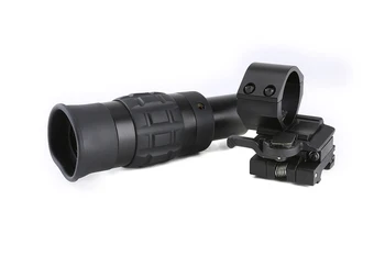 

SPINA OPTICS Tactical Zooming 1.5-5X Magnified Optics Magnifier Scope with Flip to Side Mount for hunting