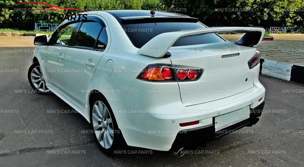 Спойлер для Mitsubishi Lancer X 2007 2015 из АБС пластика специальный динамический молдинг