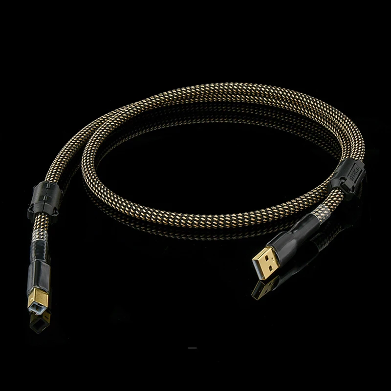 

HIFI enthusiast USB Cable DAC line Type A-B A To B Copper Silver Digital Audio