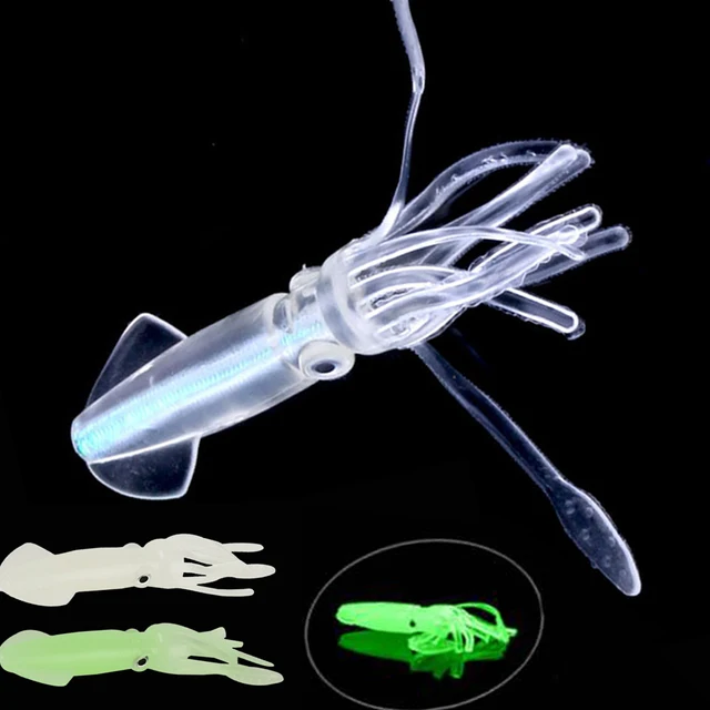 Squid Fishing Lures Fake Bait Calamari Sinker Luminous Octopus Leurre