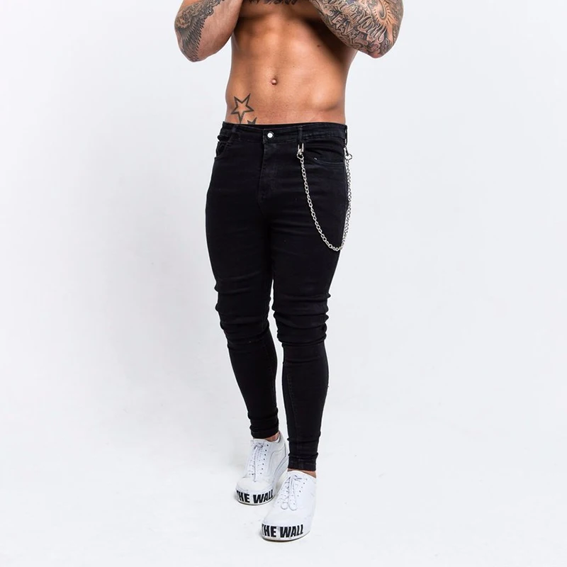 skinny jeans with chain