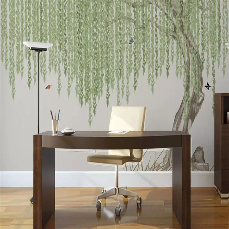 HD hand-painted warm spring green wall background professional production murals, wallpaper wholesale, custom poster photo wall HD hand-painted warm spring green wall background professional production murals, wallpaper wholesale, custom poster photo wall